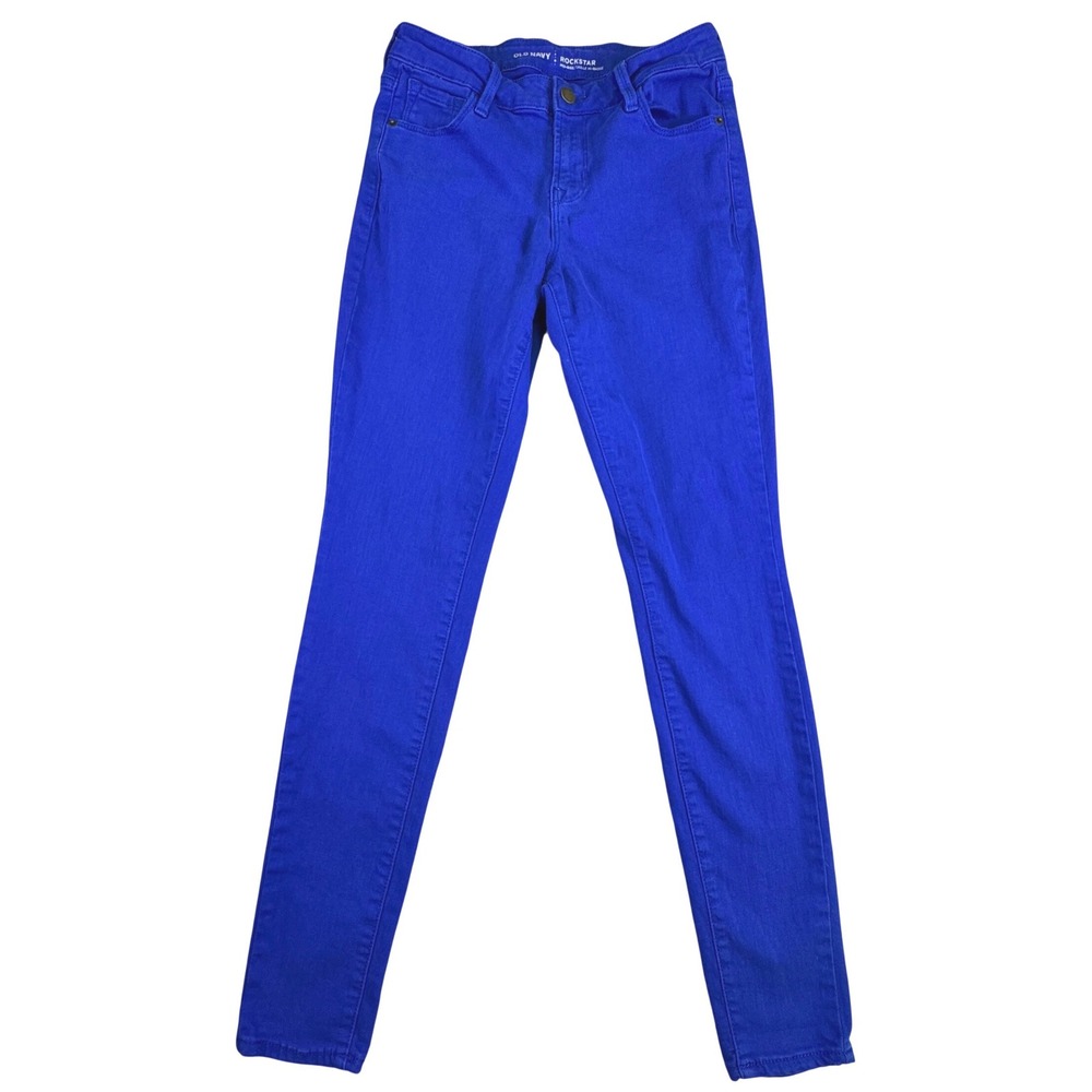 Old Navy Jeans Rockstar Skinny Stretch Midrise Blue Size 2 Regular Fit Women's